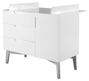 Commode à langer Retro 2 Blanc - Bois manufacturé - 78 x 103 x 118 cm