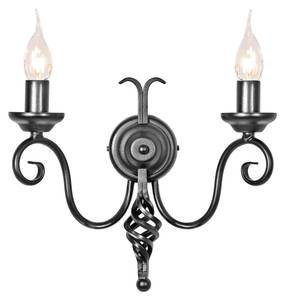 Lampe murale CAMELOT 4 Noir - Métal - 33 x 37 x 18 cm