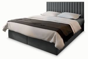 Boxspringbett BRESEL Grau - Breite: 180 cm