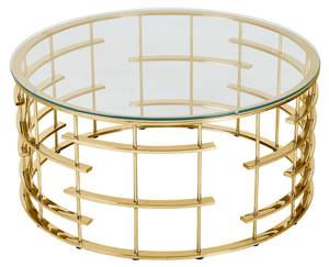 Couchtisch Enlor Gold - Glas - 90 x 42 x 90 cm