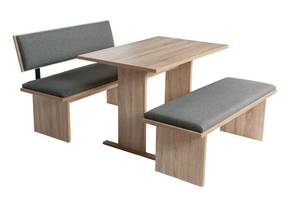 Essgruppe 'Die Stilvolle' Ti I (3er Set) Braun - Grau - Holzwerkstoff - Kunststoff - 48 x 85 x 125 cm