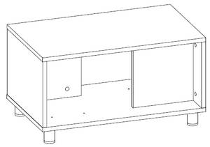 Beistelltisch 8720261890784 Braun - Holzwerkstoff - 39 x 35 x 65 cm