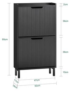 Schuhkipper FSR177-SCH Schwarz - 50 x 90 cm