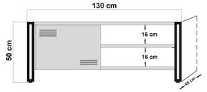 Fernsehschrank Polaris Tiefe: 130 cm