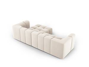 modulares Ecksofa SERENA 3 Sitzplätze Hochglanz Beige