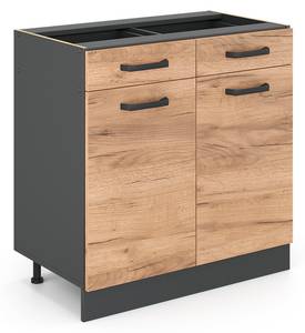 Meuble cuisine R-Line 34891 Anthracite - Imitation chêne truffier de sonoma