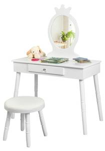 Coiffeuses enfant TI87140 Blanc - Bois manufacturé - 34 x 100 x 70 cm