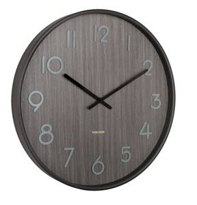 Wanduhr Pure Braun - Holzwerkstoff - 60 x 60 x 6 cm