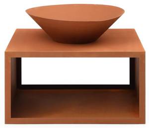 Brasero BEZIO Marron - Métal - 75 x 67 x 90 cm