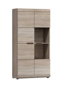 Vitrine LIRYA C80 Braun - Holzwerkstoff - 80 x 158 x 37 cm