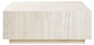 Couchtisch Myldor Beige - Holzwerkstoff - 90 x 35 x 90 cm