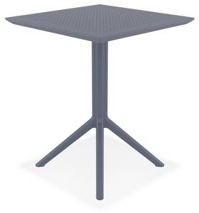 Table À Diner FOLY Gris - Matière plastique - 60 x 74 x 60 cm