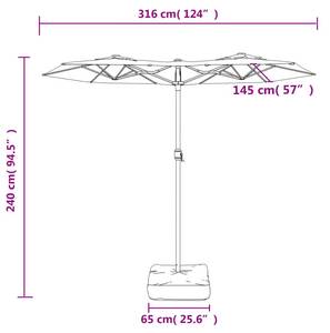 Parasol 3028441 Blanc