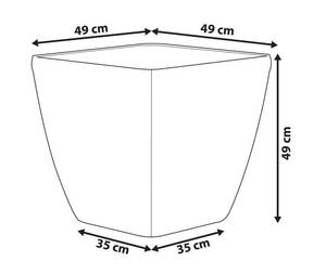 Outdoor Blumentopf ASTRAS Durchmesser: 50 cm - 1er Set