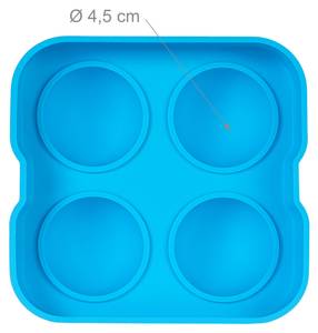 Eiswürfelform Silikon 2er Set Blau