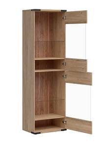 Highboard Lara Beige - Holzwerkstoff - 60 x 197 x 40 cm