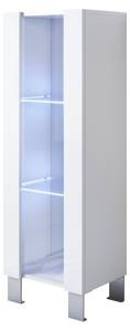 Vitrine Luke V2 Blanc - Hauteur : 138 cm