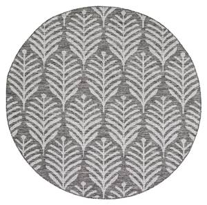 In- & Outdoor Teppich R Summer Leaves Grau - 120 x 120 cm