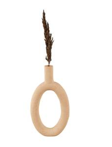 Vase Ring Braun - Kunststoff - 17 x 4 x 31 cm