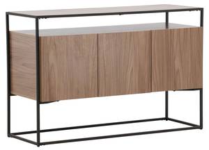 Buffet design Kingsport Marron - Bois/Imitation - En partie en bois massif - 120 x 80 x 45 cm