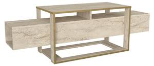 Lowboard Granit Optik Beige - Holzwerkstoff - 160 x 50 x 46 cm