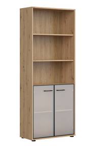 Highboard Space Office Braun - Holzwerkstoff - 80 x 203 x 38 cm