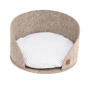 Hunde Korb  Luna Dog Bed Felt Beige - Textil - 45 x 45 x 45 cm