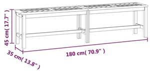 Banc de jardin 3028126 Largeur : 180 cm