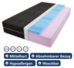 Matratze Hypoallergene Gorton Schwarz - Breite: 100 cm