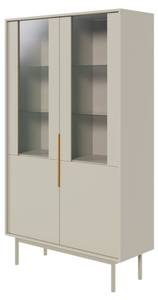 Vitrine VIVIARO Grau - Holzwerkstoff - 104 x 180 x 32 cm