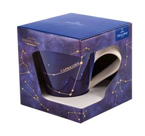 Tasse Steinbock NewWave Stars Blau - Weiß - Porzellan - 10 x 12 x 13 cm