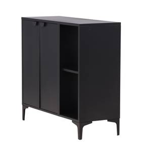 Sideboard Piring 1 Schwarz - Hochglanz Schwarz - 110 x 100 x 42 cm