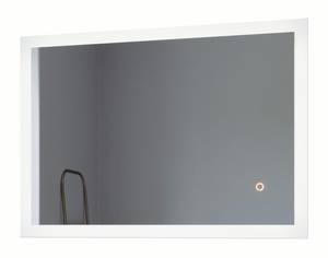 Wandspiegel mit Led Beleuchtet für Bad Silber - Glas - 80 x 60 x 3 cm