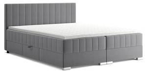 Boxspringbett Piaf Grau - Breite: 146 cm - H3