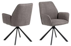 Lot de 2 fauteuils de table Barbacou Taupe