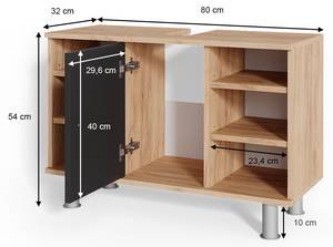 Waschbeckenunterschrank Fynn 34152 Anthrazit