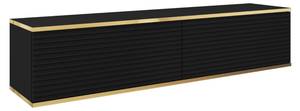 TV-Lowboard ORIS Schwarz - Gold