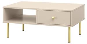 Table basse VENUS CT90 Beige - Bois manufacturé - Matière plastique - 90 x 43 x 60 cm