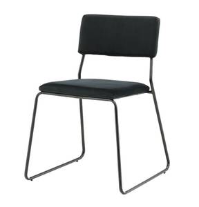 Chaise de salle à manger Kenth lot de 2 Noir - Lot de 2