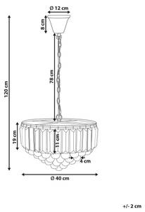 Lampe suspension ACHEIRO 40 x 40 cm