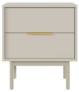 Nachttisch Napoli Beige - Holzwerkstoff - 54 x 63 x 39 cm