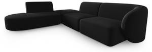 modulares Ecksofa SHANE 5 Sitzplätze Schwarz