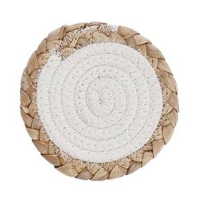 Glasuntersetzer "Boho Kitchen" Beige - Textil - 12 x 1 x 12 cm