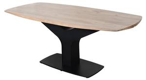 Table MIRIONA Noir - Bois manufacturé - 90 x 76 x 190 cm