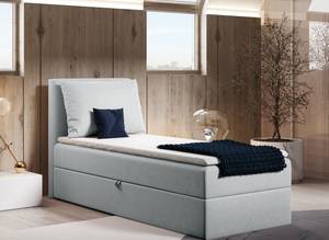 Boxsprinbett Einzelbett Pinet Mini Hellgrau - Breite: 90 cm