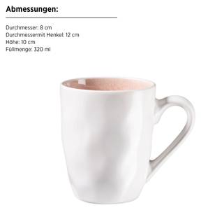 Kaffeebecher Frozen (4er Set) Pink - Keramik - 10 x 7 x 14 cm