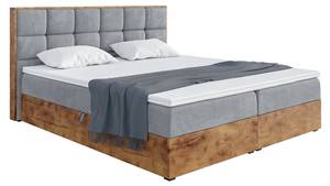 Boxspringbett Lofty 1 Grau - Breite: 189 cm - H4