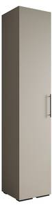 Armoire à portes battantes Inova 3 Noir - Gris - 1 porte