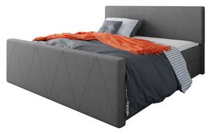 Boxspringbett Milano 3 Grau - Breite: 165 cm