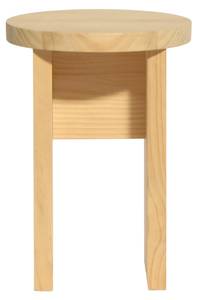 Hocker Calpe Massivholz - Holzart/Dekor - 30 x 42 x 30 cm